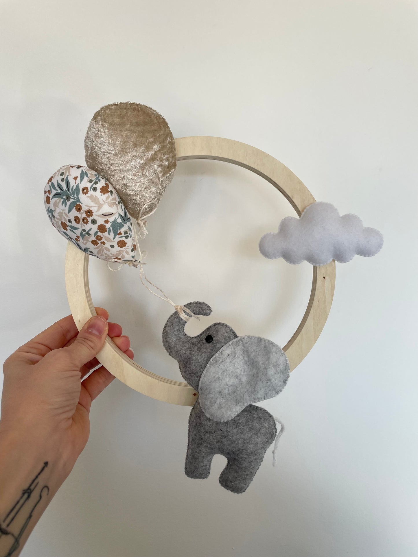 Couronne éléphant, ballons