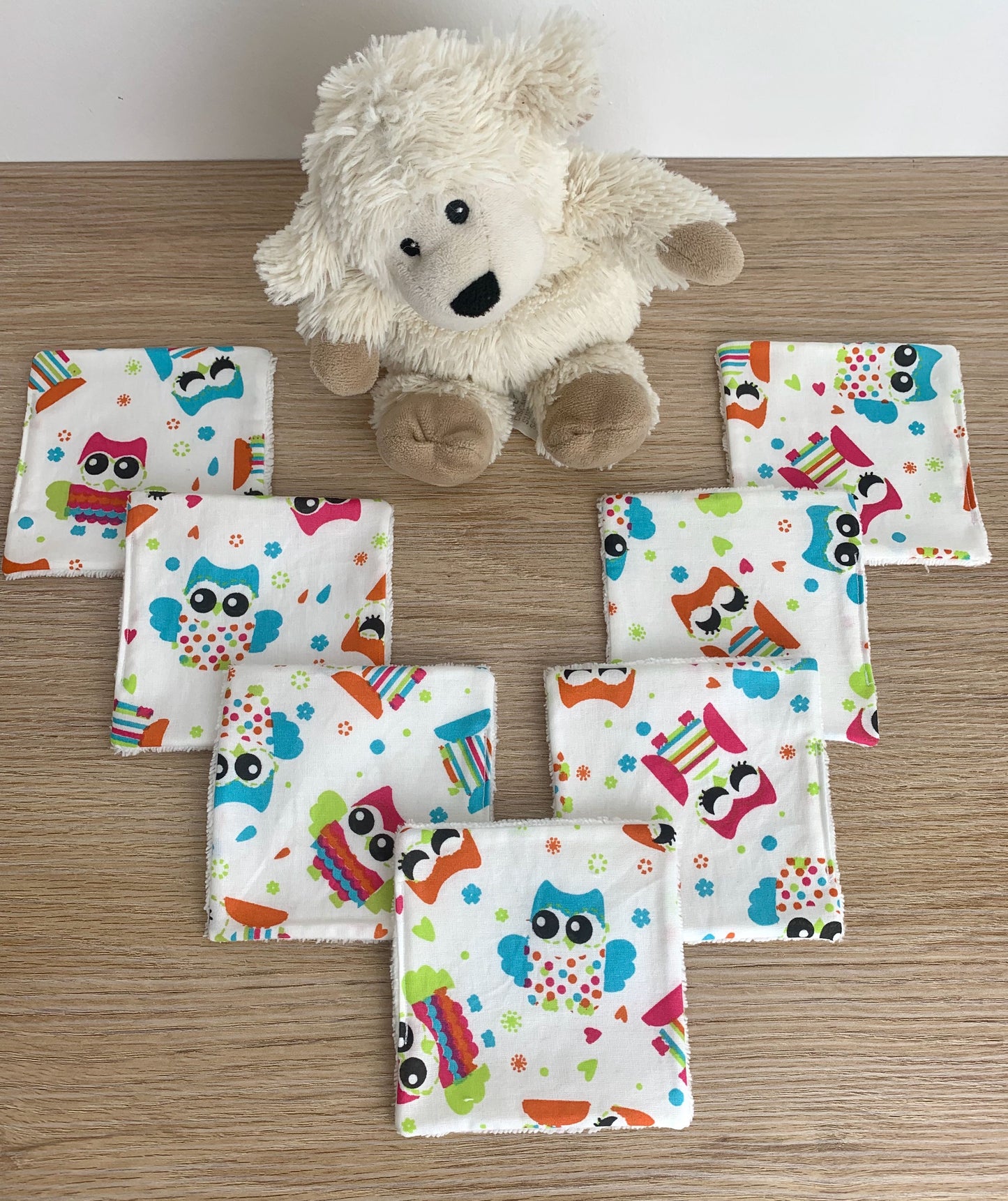 Lingettes bébé, semainier. Lingettes lavables
