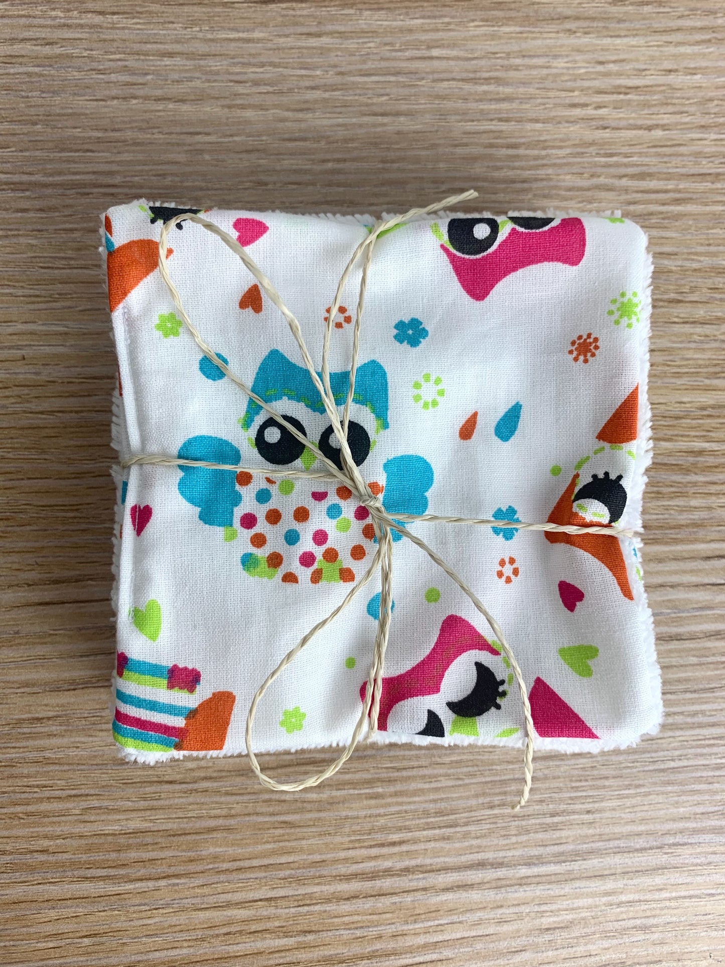 Lingettes bébé, semainier. Lingettes lavables