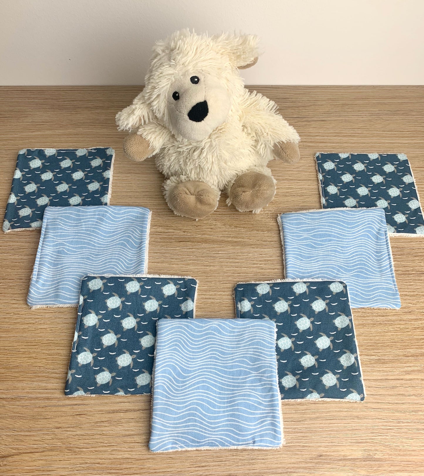 Lingettes bébé, semainier. Lingettes lavables