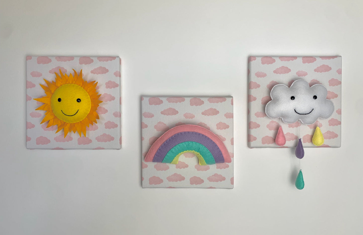Tableaux arc-en-ciel pastel