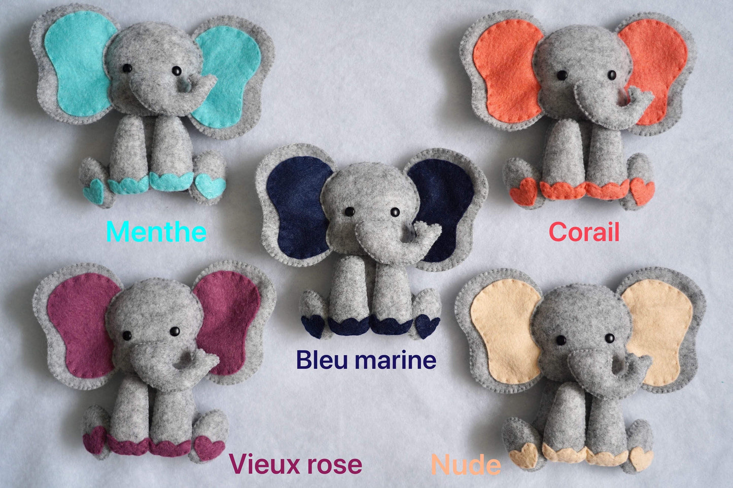 Mobile éléphant et prénom. Mobile bébé à personnaliser