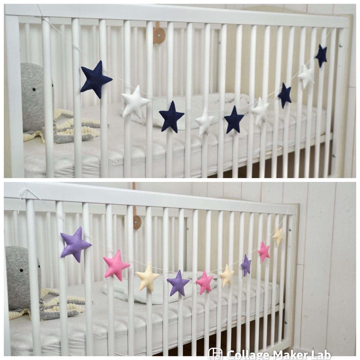 Guirlande à personnaliser. Cadeau de naissance