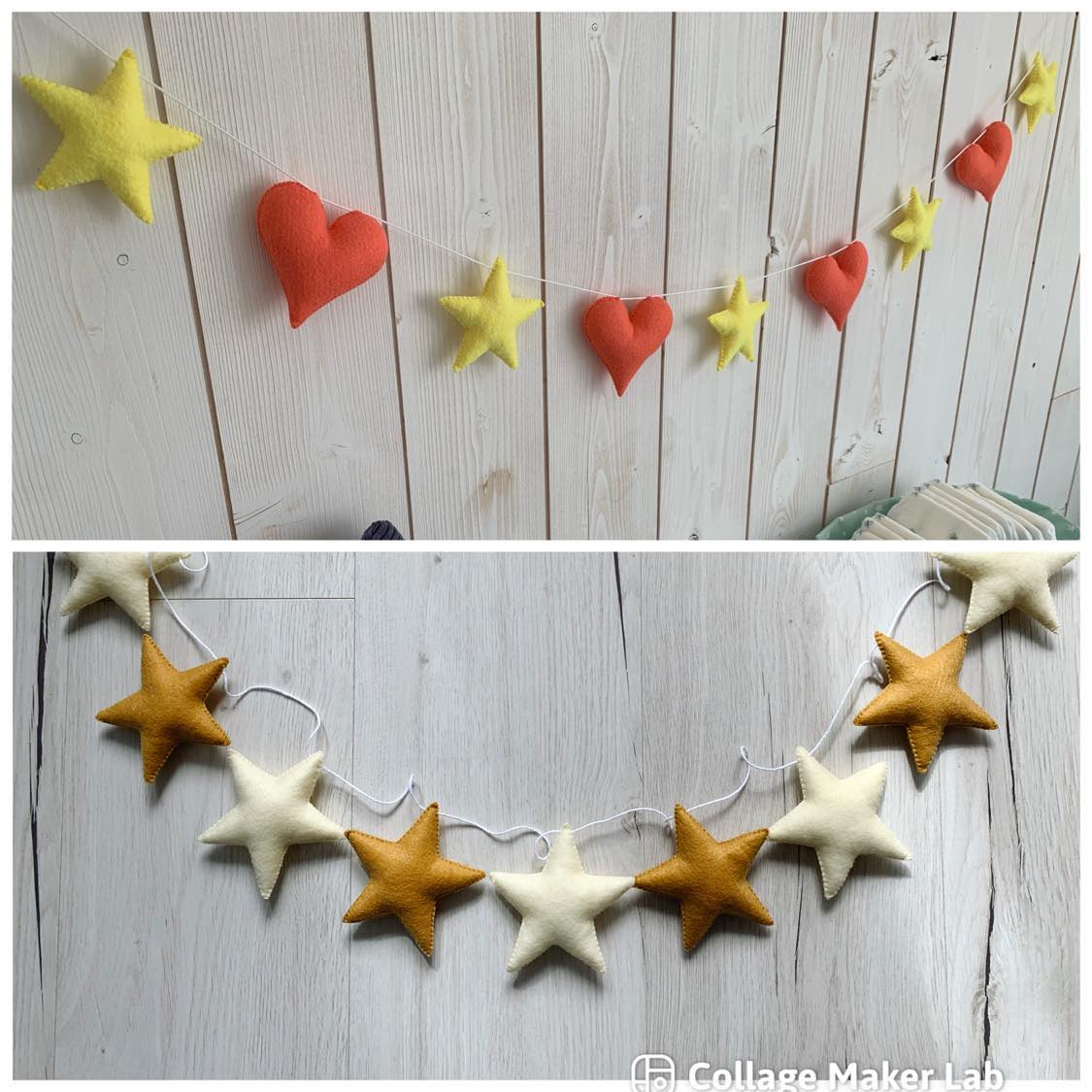 Guirlande à personnaliser. Cadeau de naissance