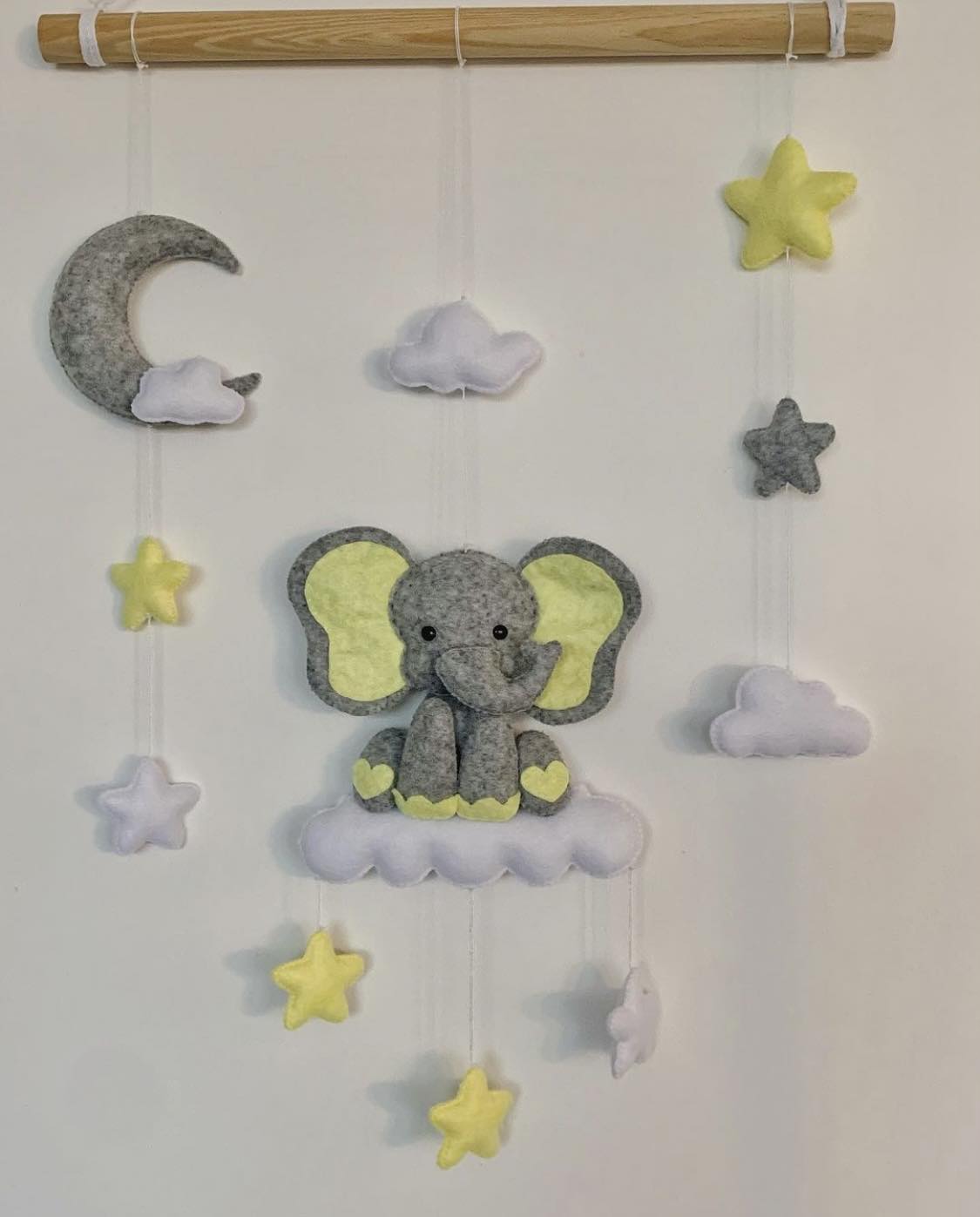 Décoration murale éléphant. Cadeau de naissance fait main