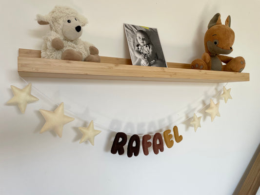 Guirlande de prénom. Guirlande en tissu à personnaliser