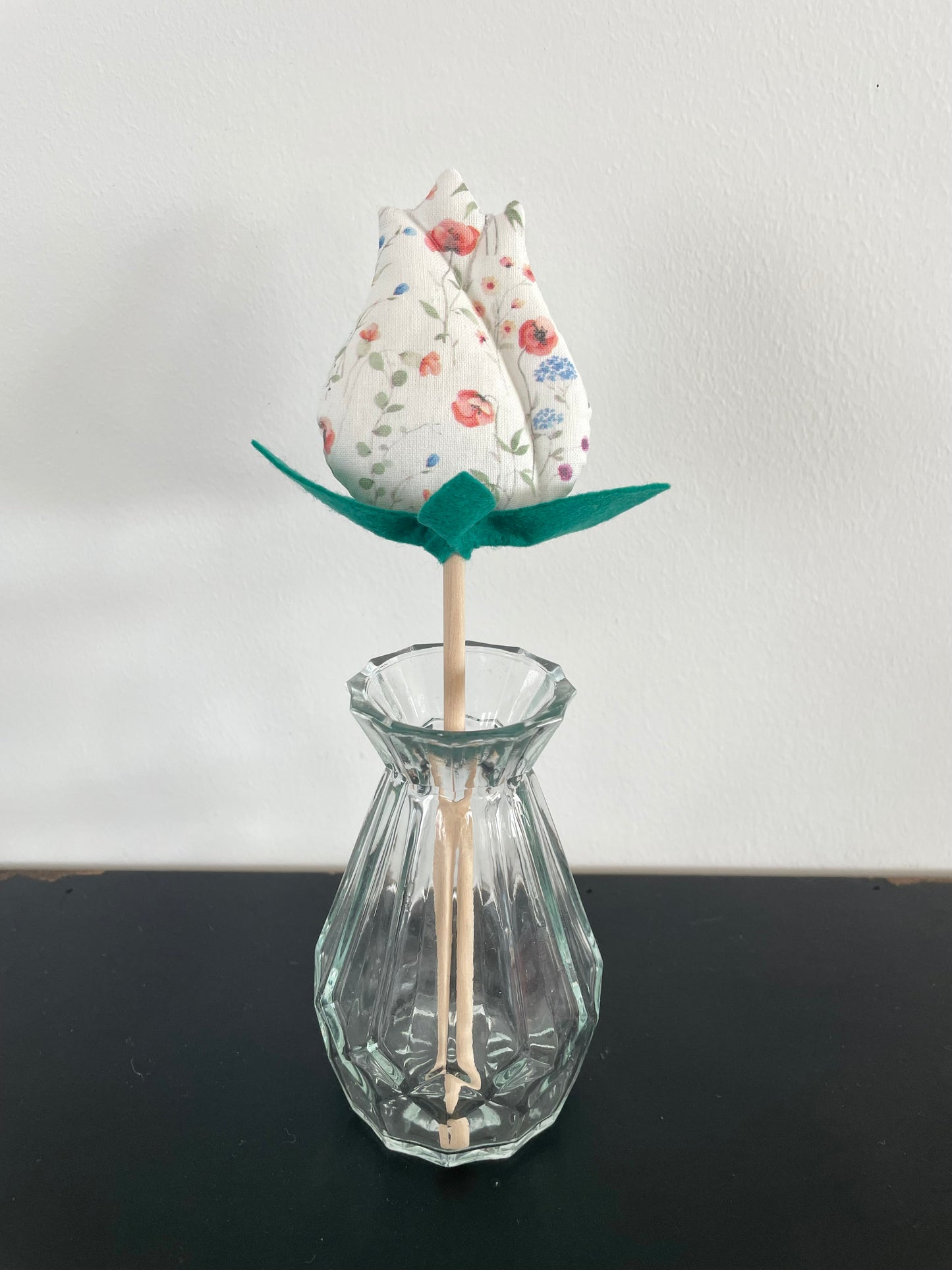 Bouquet de fleurs en tissu.