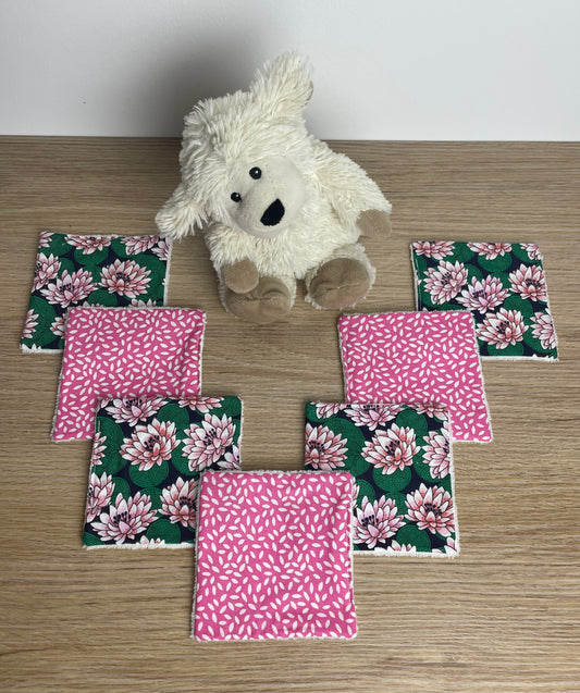 Lingettes bébé, semainier. Lingettes lavables