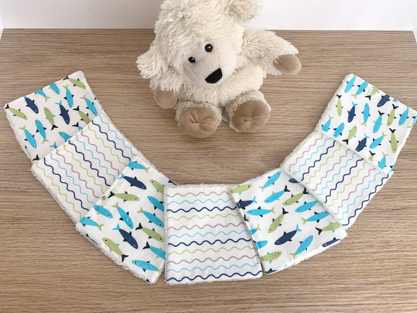 Lingettes bébé, semainier. Lingettes lavables