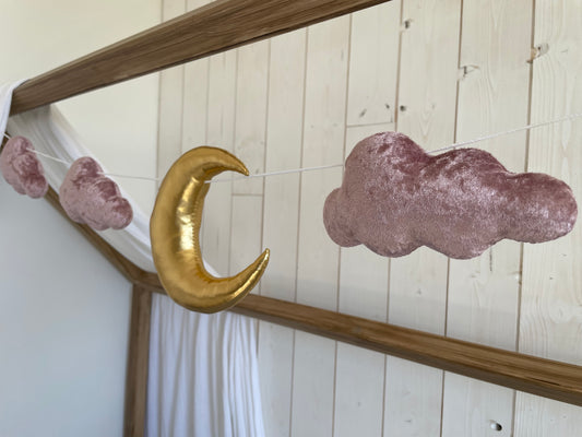 Guirlande lune, nuages