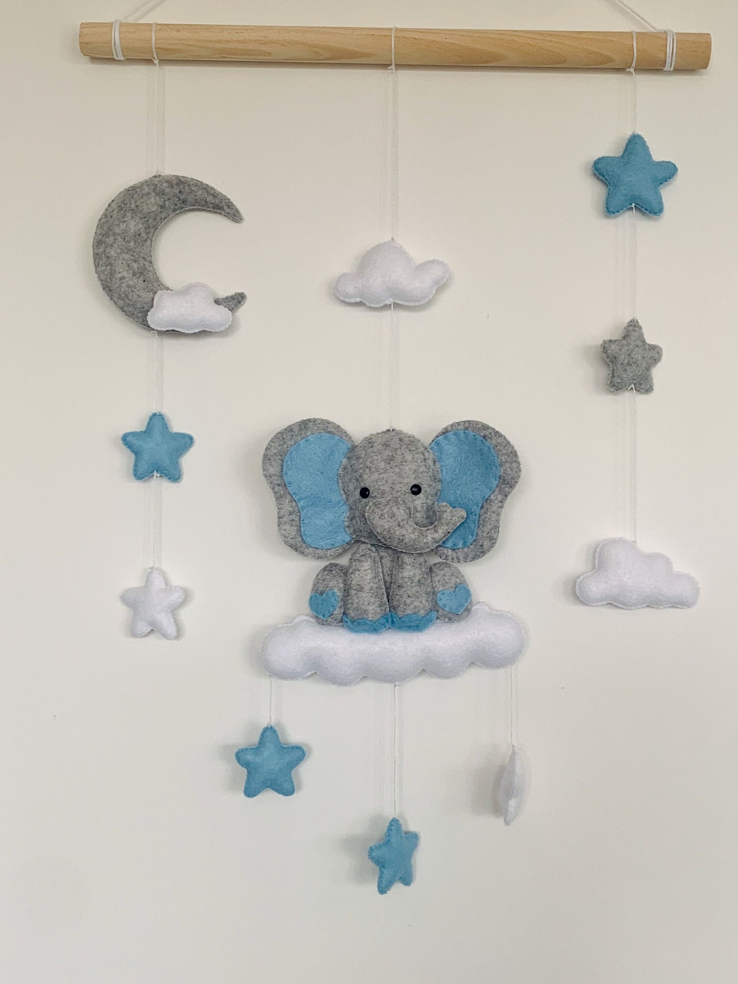 Décoration murale éléphant. Cadeau de naissance fait main