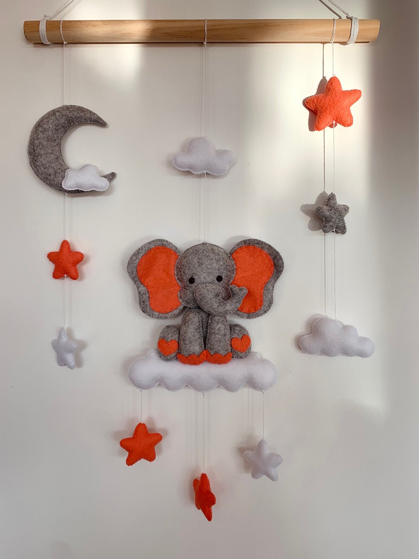 Décoration murale éléphant. Cadeau de naissance fait main